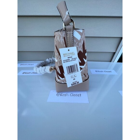 Michael Kors bucket bag mercer medium drawstring messager bag buff multi purse - Picture 9 of 9